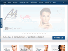 Tablet Screenshot of cosmeticplasticsurgeryofmichigan.com